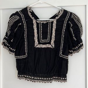 Rebecca Taylor Cropped Blouse